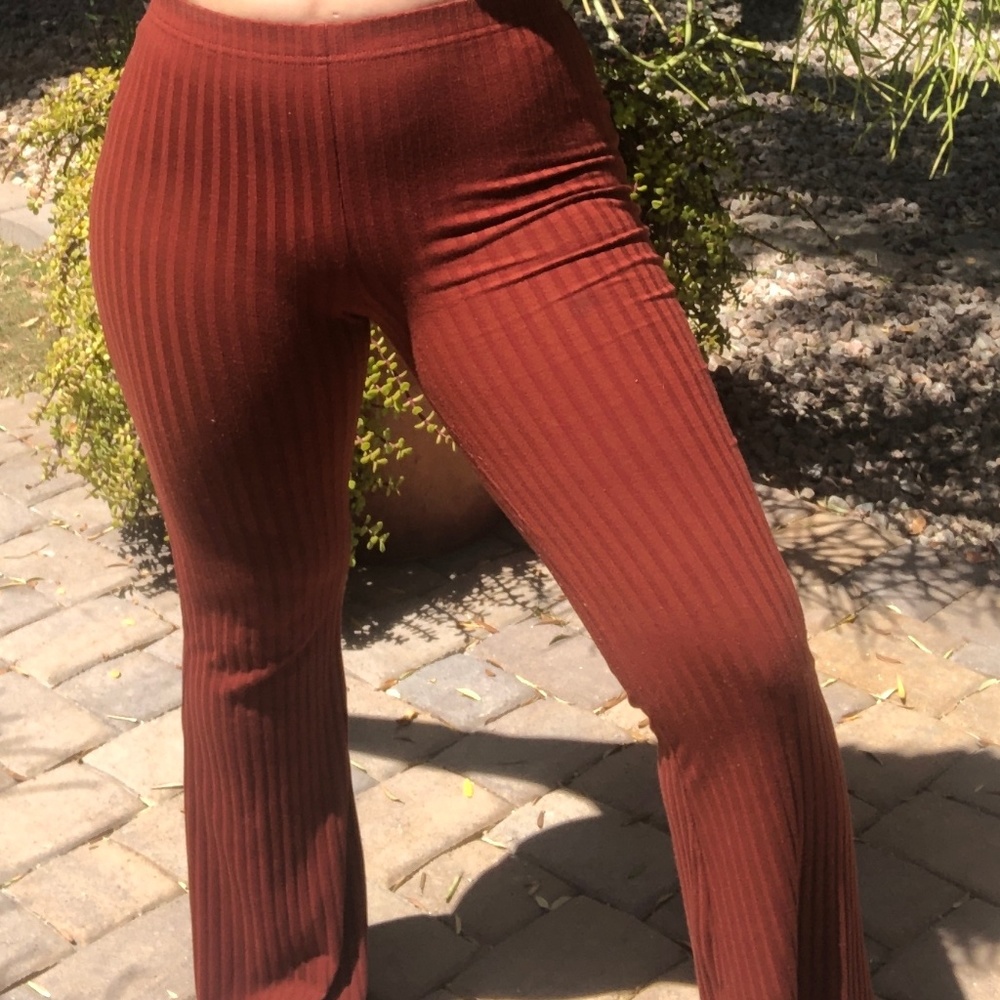 Forever 21 Orange Flare pants